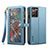 Leather Case Stands Flip Cover Holder B02S for Samsung Galaxy Note 20 5G