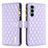 Leather Case Stands Flip Cover Holder B03F for Motorola Moto Edge S30 5G Purple