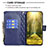 Leather Case Stands Flip Cover Holder B03F for Motorola Moto G200 5G