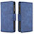 Leather Case Stands Flip Cover Holder B03F for Samsung Galaxy A01 SM-A015 Blue