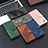 Leather Case Stands Flip Cover Holder B03F for Samsung Galaxy A03s