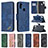 Leather Case Stands Flip Cover Holder B03F for Samsung Galaxy A11