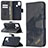 Leather Case Stands Flip Cover Holder B03F for Samsung Galaxy A21s