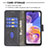 Leather Case Stands Flip Cover Holder B03F for Samsung Galaxy A23 4G