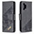 Leather Case Stands Flip Cover Holder B03F for Samsung Galaxy A32 4G Black