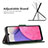 Leather Case Stands Flip Cover Holder B03F for Samsung Galaxy A33 5G