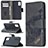 Leather Case Stands Flip Cover Holder B03F for Samsung Galaxy A41