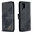 Leather Case Stands Flip Cover Holder B03F for Samsung Galaxy A42 5G Black