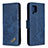 Leather Case Stands Flip Cover Holder B03F for Samsung Galaxy A42 5G Blue