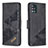 Leather Case Stands Flip Cover Holder B03F for Samsung Galaxy A51 5G Black