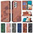 Leather Case Stands Flip Cover Holder B03F for Samsung Galaxy A53 5G