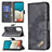 Leather Case Stands Flip Cover Holder B03F for Samsung Galaxy A53 5G