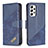 Leather Case Stands Flip Cover Holder B03F for Samsung Galaxy A53 5G Blue