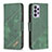 Leather Case Stands Flip Cover Holder B03F for Samsung Galaxy A73 5G Green