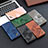 Leather Case Stands Flip Cover Holder B03F for Samsung Galaxy A81