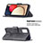 Leather Case Stands Flip Cover Holder B03F for Samsung Galaxy F02S SM-E025F