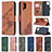 Leather Case Stands Flip Cover Holder B03F for Samsung Galaxy F12