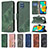 Leather Case Stands Flip Cover Holder B03F for Samsung Galaxy M32 4G