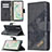 Leather Case Stands Flip Cover Holder B03F for Samsung Galaxy Note 10 5G