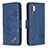 Leather Case Stands Flip Cover Holder B03F for Samsung Galaxy Note 10 Plus 5G Blue