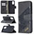 Leather Case Stands Flip Cover Holder B03F for Samsung Galaxy Note 20 5G