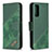 Leather Case Stands Flip Cover Holder B03F for Samsung Galaxy S20 FE (2022) 5G Green