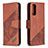 Leather Case Stands Flip Cover Holder B03F for Samsung Galaxy S20 FE 4G