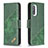 Leather Case Stands Flip Cover Holder B03F for Xiaomi Mi 11i 5G Green