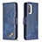 Leather Case Stands Flip Cover Holder B03F for Xiaomi Mi 11X 5G Blue