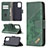 Leather Case Stands Flip Cover Holder B03F for Xiaomi Redmi Note 10 4G