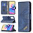 Leather Case Stands Flip Cover Holder B03F for Xiaomi Redmi Note 10 5G