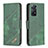 Leather Case Stands Flip Cover Holder B03F for Xiaomi Redmi Note 11 Pro 4G Green