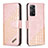 Leather Case Stands Flip Cover Holder B03F for Xiaomi Redmi Note 11 Pro 4G Rose Gold