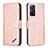 Leather Case Stands Flip Cover Holder B03F for Xiaomi Redmi Note 11 Pro 5G Rose Gold