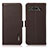 Leather Case Stands Flip Cover Holder B03H for Asus ROG Phone 5 Ultimate Brown