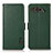 Leather Case Stands Flip Cover Holder B03H for Asus ROG Phone 5 Ultimate Green