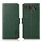 Leather Case Stands Flip Cover Holder B03H for Asus ROG Phone 5s Green