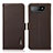 Leather Case Stands Flip Cover Holder B03H for Asus ROG Phone 7 Brown