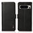 Leather Case Stands Flip Cover Holder B03H for Google Pixel 8 Pro 5G Black