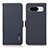 Leather Case Stands Flip Cover Holder B03H for Google Pixel 8a 5G Blue