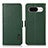 Leather Case Stands Flip Cover Holder B03H for Google Pixel 8a 5G Green