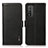 Leather Case Stands Flip Cover Holder B03H for Huawei Honor 10X Lite Black