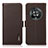 Leather Case Stands Flip Cover Holder B03H for Huawei Honor Magic4 5G Brown