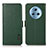 Leather Case Stands Flip Cover Holder B03H for Huawei Honor Magic5 5G Green