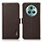 Leather Case Stands Flip Cover Holder B03H for Huawei Honor Magic5 Pro 5G Brown