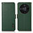 Leather Case Stands Flip Cover Holder B03H for Huawei Honor X9b 5G Green