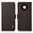 Leather Case Stands Flip Cover Holder B03H for Huawei Mate 40 Pro Brown