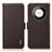 Leather Case Stands Flip Cover Holder B03H for Huawei Mate 60 Pro