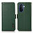 Leather Case Stands Flip Cover Holder B03H for Huawei Nova Y71 Green