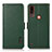 Leather Case Stands Flip Cover Holder B03H for Motorola Moto E7 Power Green